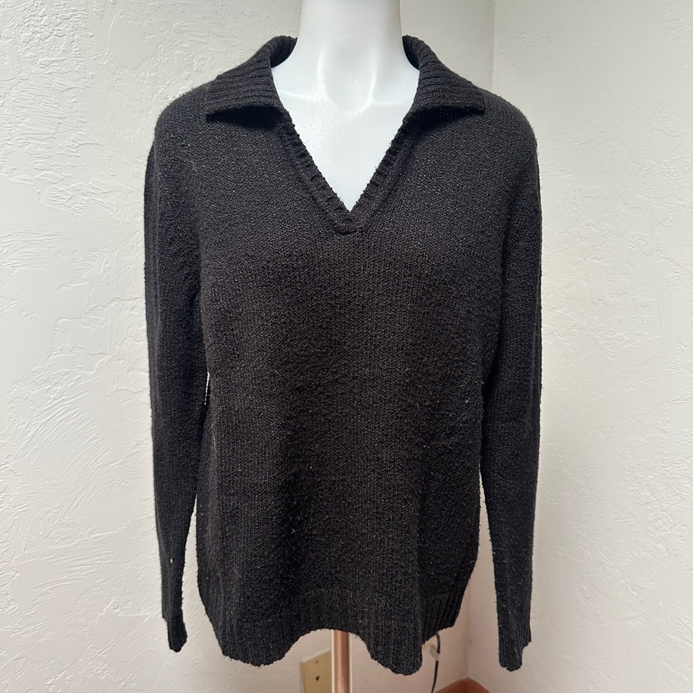Black Collared Sweater